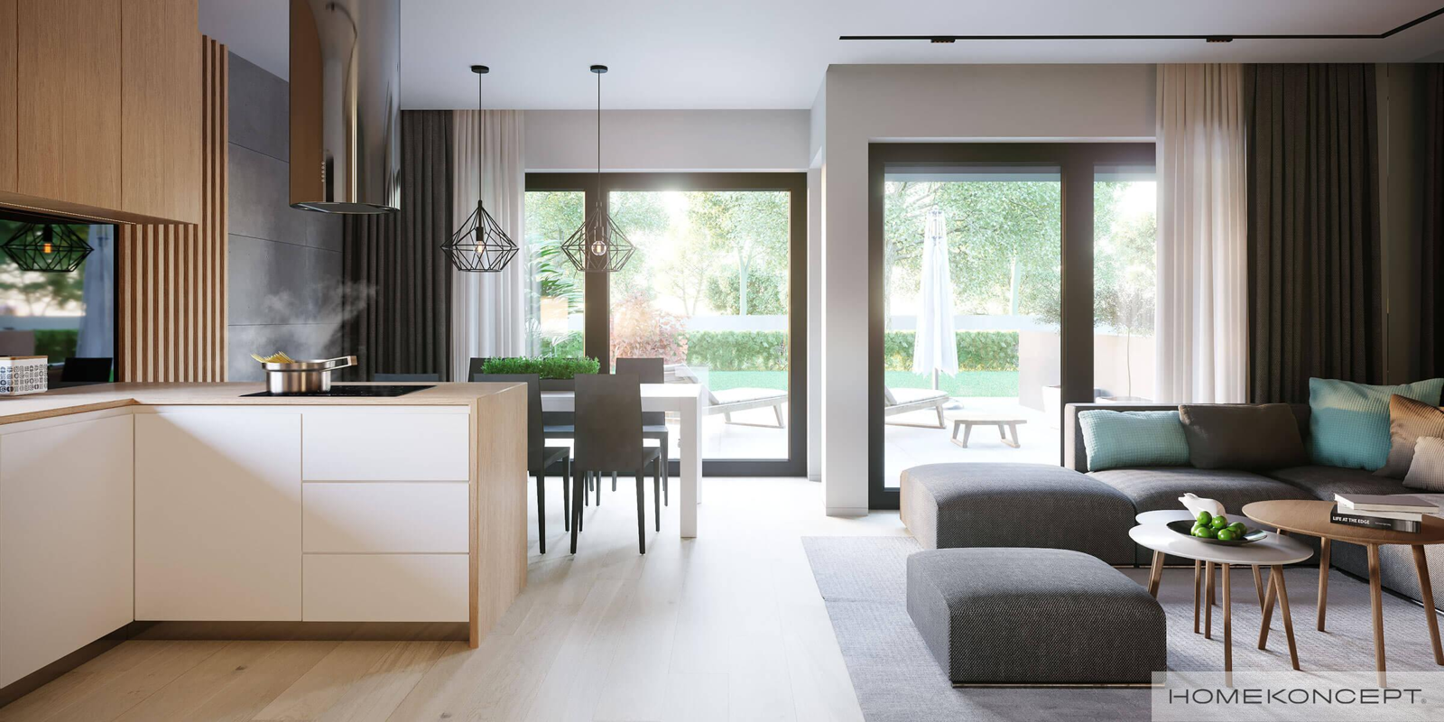 Wizualizacja wnętrza w projekcie domu Home Koncept 52B