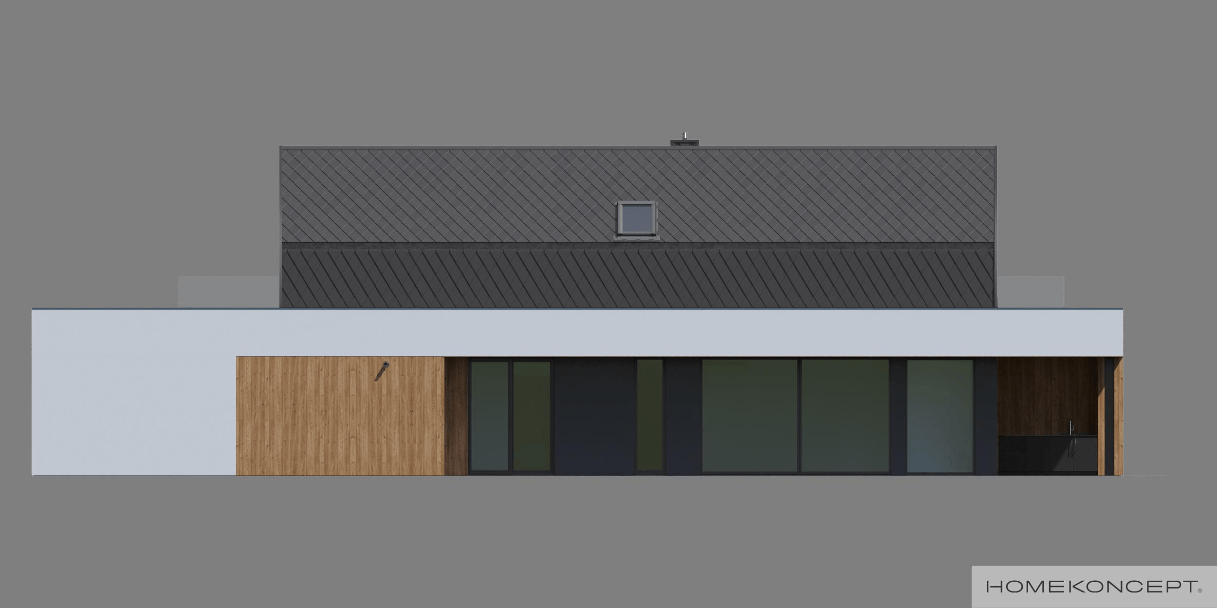 Elewacja w projekcie domu HOMEKONCEPT 91