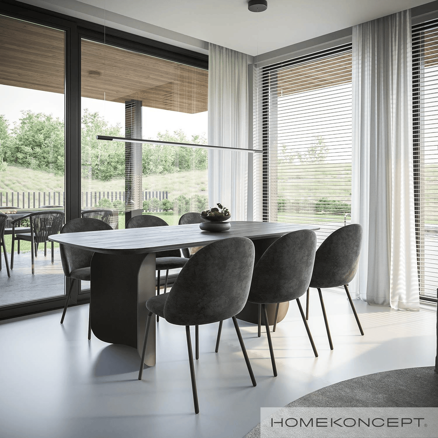 Wnętrze fragment jadalnia w projekcie domu HOMEKONCEPT 91