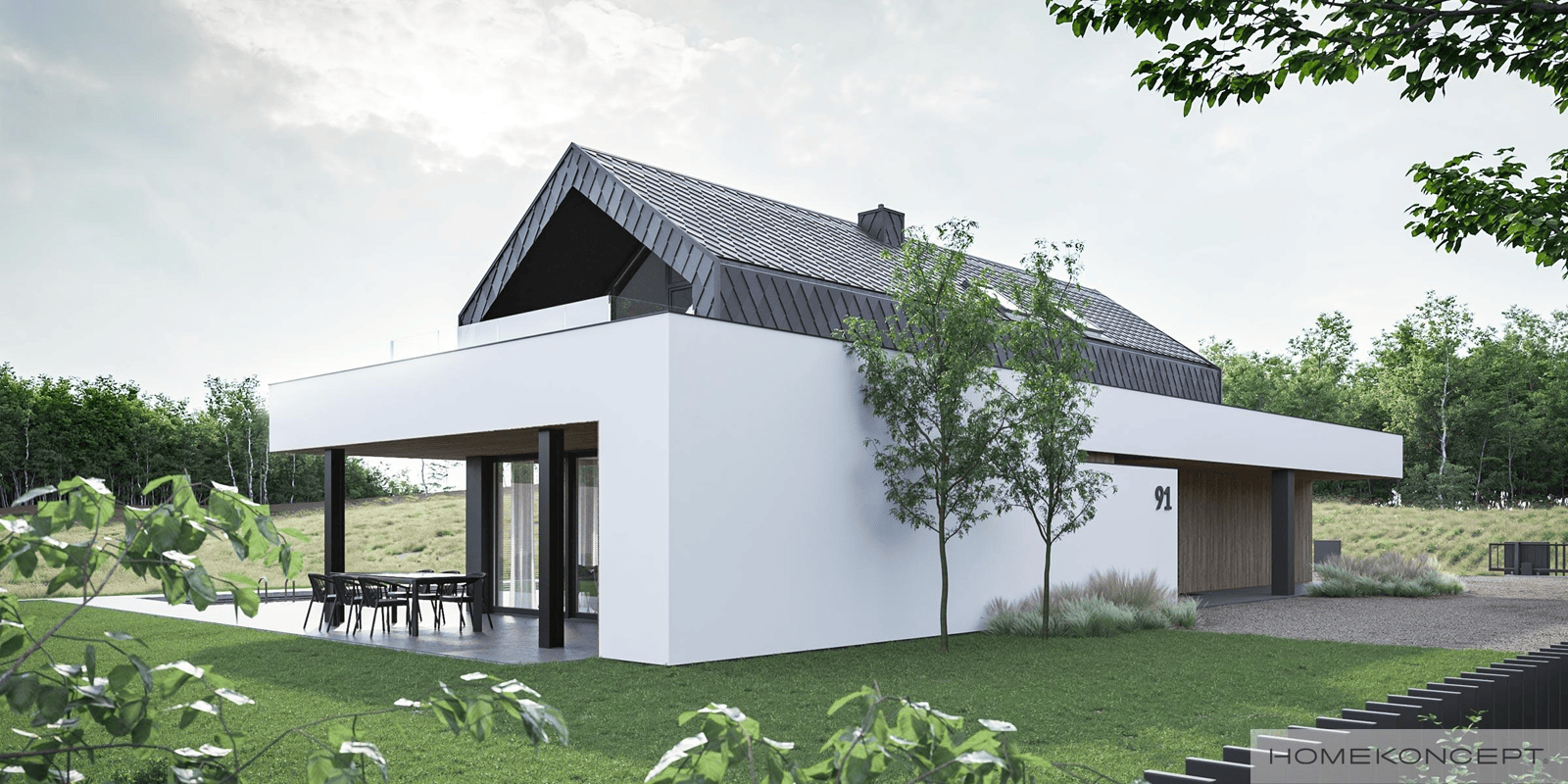 Wizualizacja projekt domu HOMEKONCEPT 91