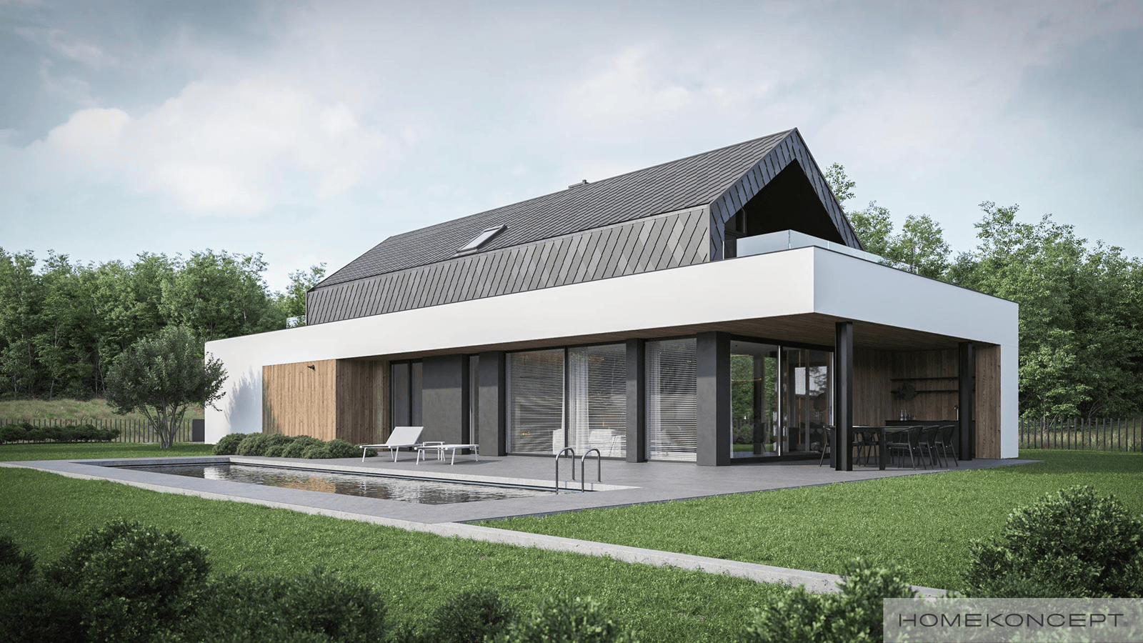 Projekt domu nowoczesnego HOMEKONCEPT 91