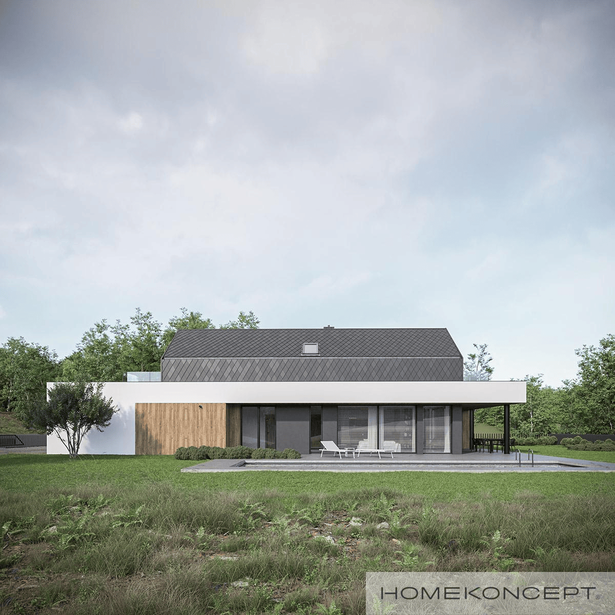 Projekt domu Home Koncept 91 nowoczesna stodoła