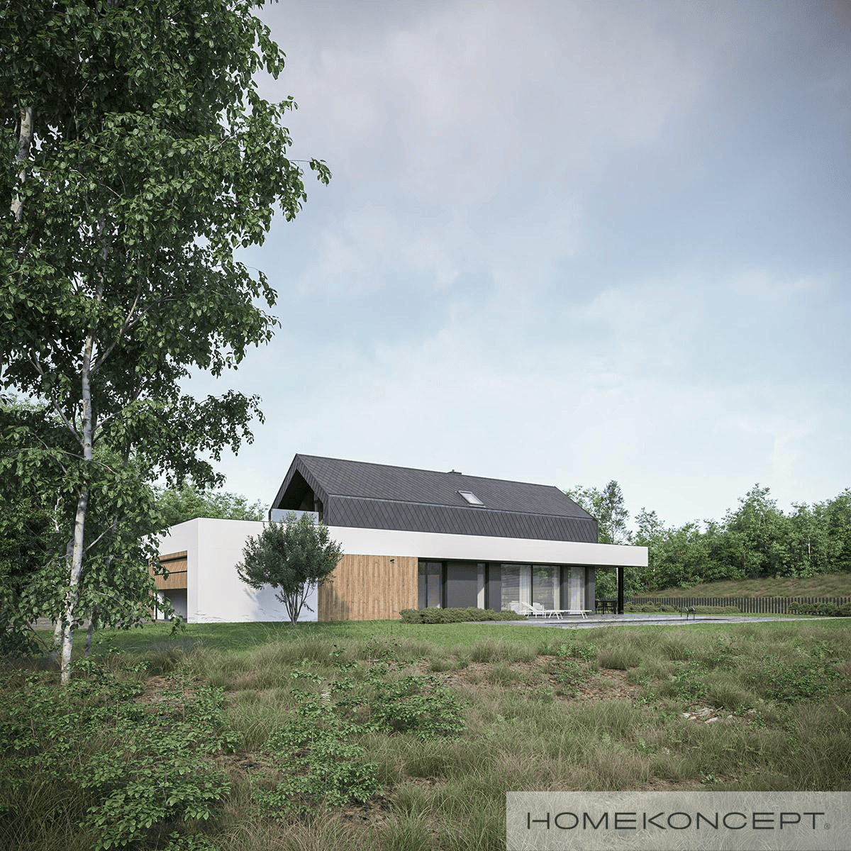 Projekt domu HOMEKONCEPT 91 widok na dom