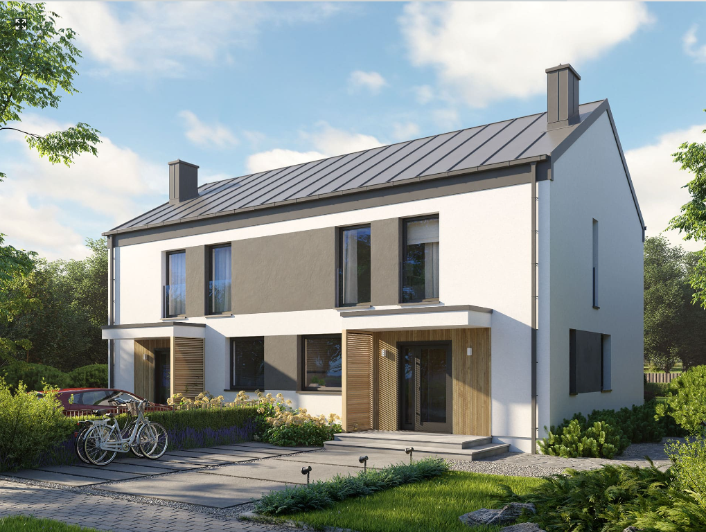 Projekt domu w zabudowie bliźniaczej Eco 41